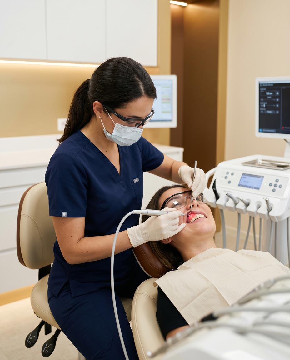 Laser Gum Depigmentation Procedure at PAL Dental Clinic Kozhikode Calicut