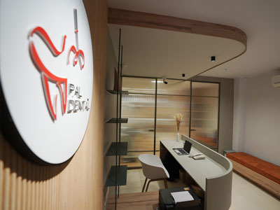 Modern dental chair and equipment
