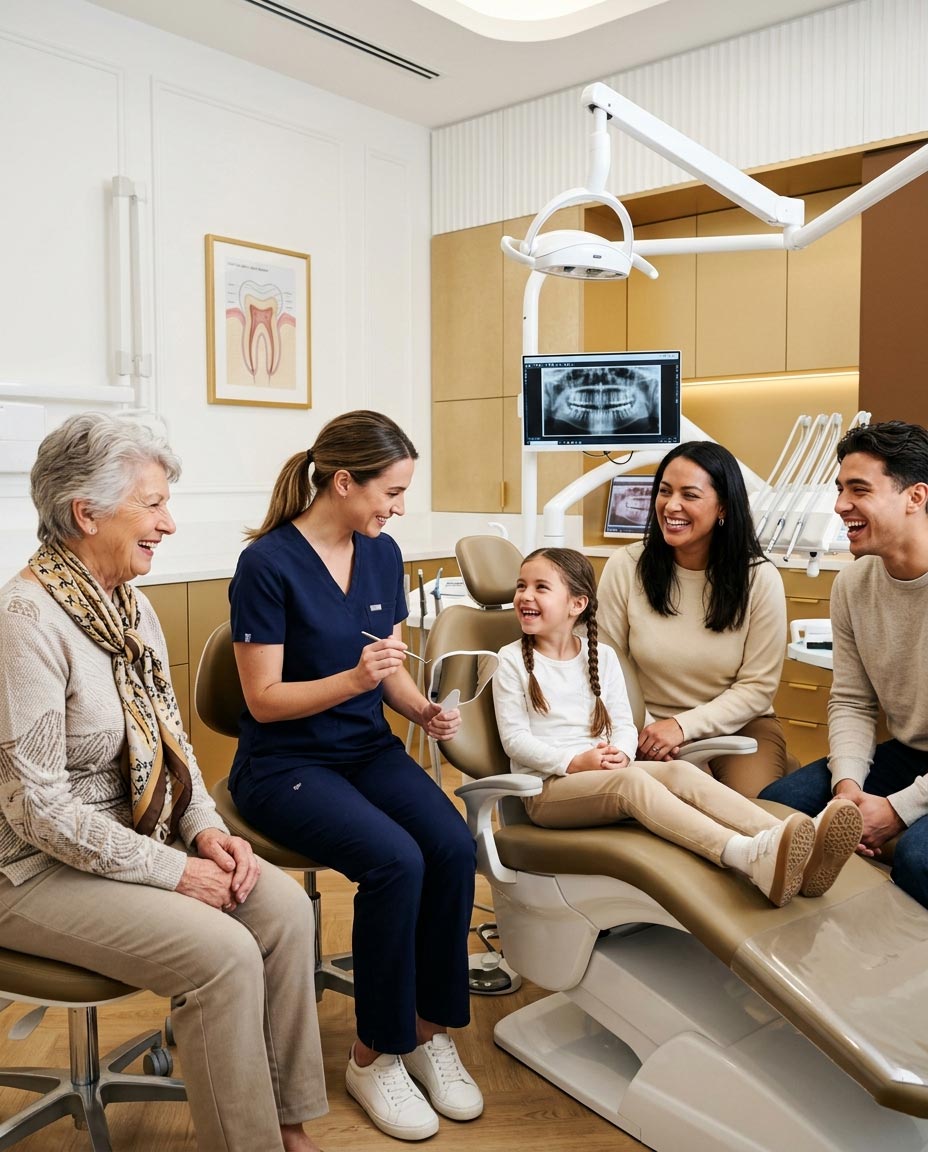 Dental patients of all ages at Pal Dental Clinic Kozhikode